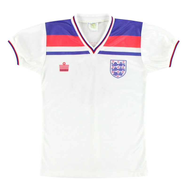 1980-83 England Admiral Home Shirt #3 Y - England / Very Good / Youth