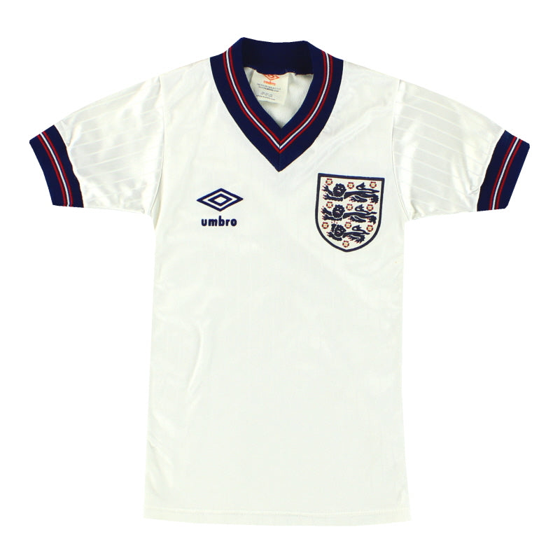 1984-87 England Umbro Home Shirt Y - England / Excellent / Youth