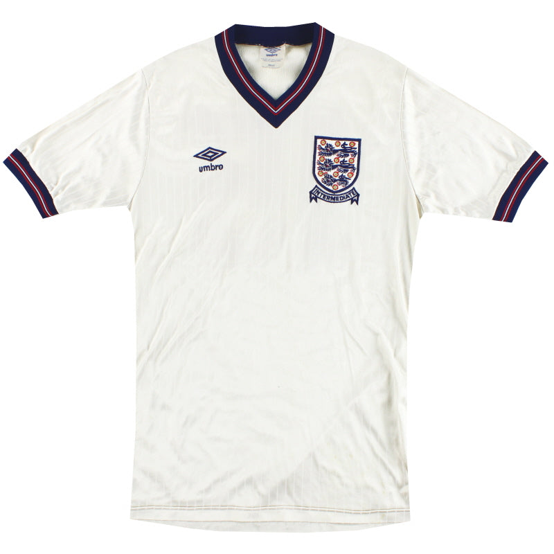 1984-87 England Umbro U-21 Match Issue Home Shirt #15 M - England / Excellent / Medium