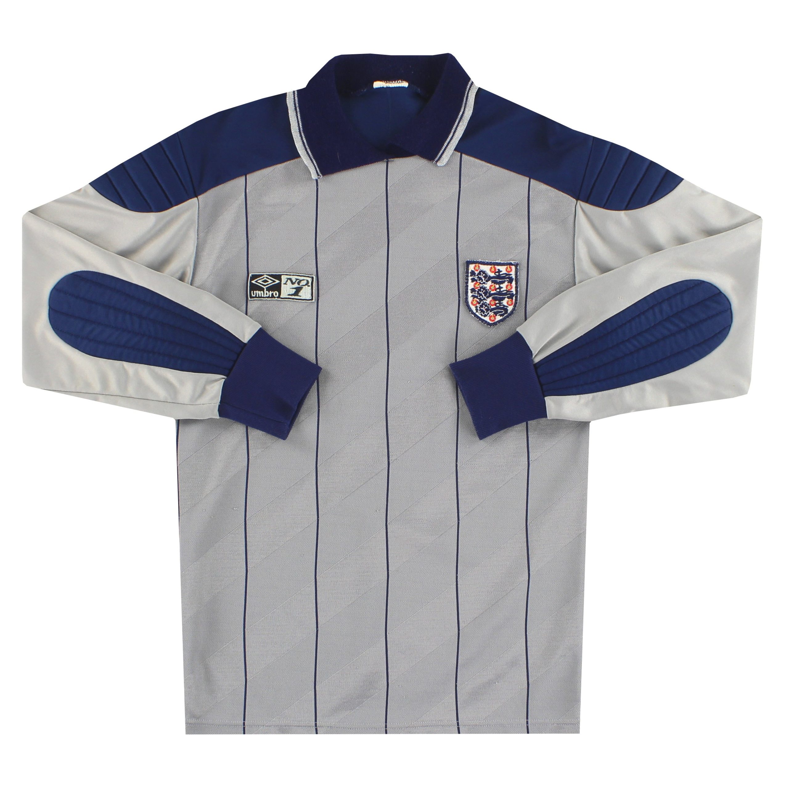 1986-88 England Umbro Goalkeeper Shirt #1 Y - England / Excellent / Youth