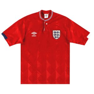 1988-90 England Umbro Away Shirt *Mint* S - England / Mint / Small