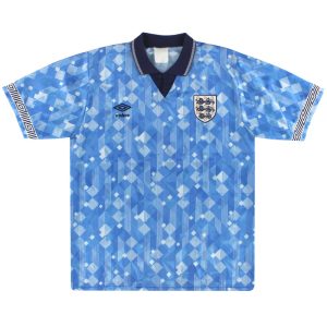 1990-92 England Umbro Third Shirt L - England / Excellent / Large