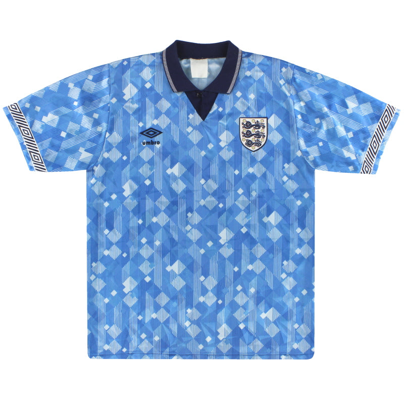 1990-92 England Umbro Third Shirt M - England / Excellent / Medium