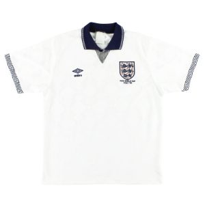1990 England Umbro 'Italy '90' Home Shirt *Mint* M - England / Mint / Medium