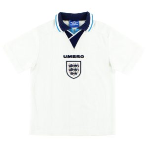 1995-97 England Umbro Home Shirt M.Boys - England / Very Good / Youth