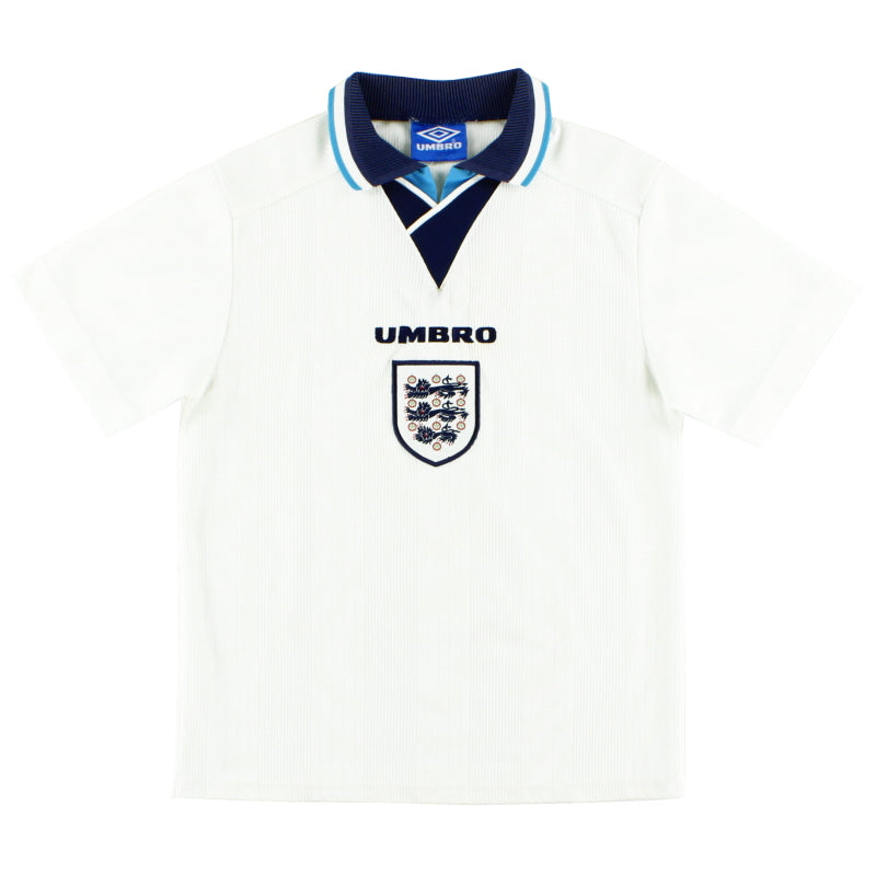 1995-97 England Umbro Home Shirt M.Boys - England / Very Good / Youth