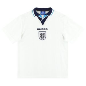 1995-97 England Umbro Home Shirt XL - England / Excellent / XL