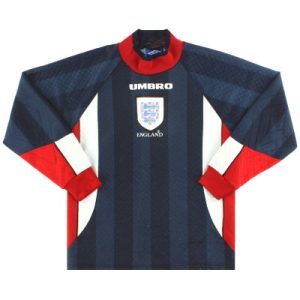 1997-98 England Umbro Goalkeeper Shirt Y - England / Very Good / Youth