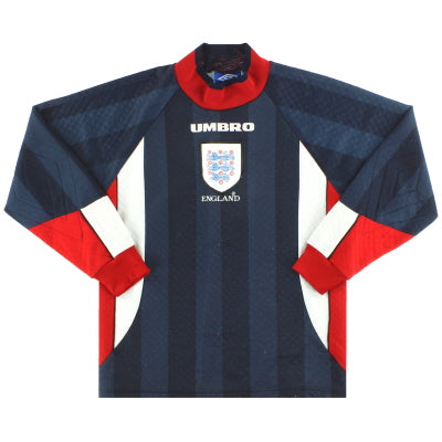 1997-98 England Umbro Goalkeeper Shirt Y - England / Very Good / Youth