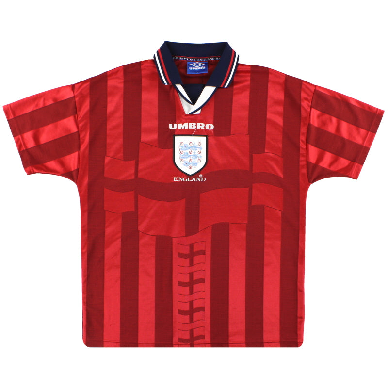 1997-99 England Umbro Away Shirt L - England / Excellent / Large