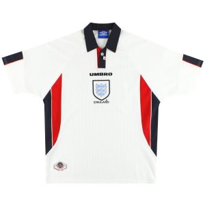 1997-99 England Umbro Home Shirt - England / Excellent / XL