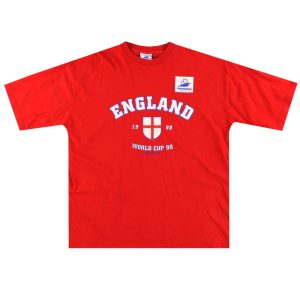 1998-99 England 'France 98' Graphic Tee XXL - England / Excellent / XXL