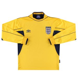 1999-01 England Umbro Goalkeeper Shirt Y - England / Excellent / Youth