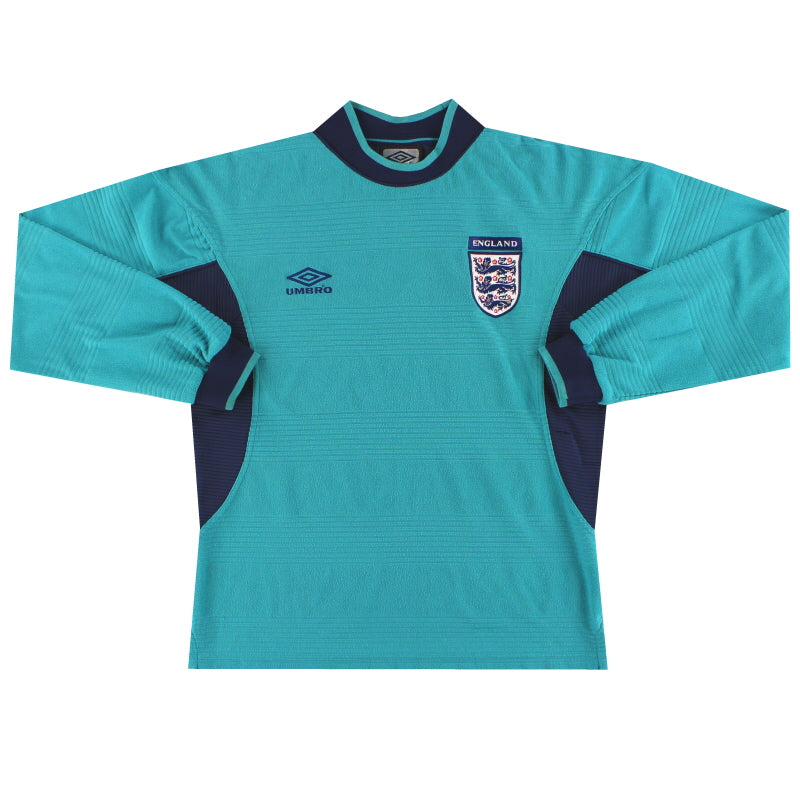 1999-01 England Umbro Goalkeeper Shirt Y - England / Excellent / Youth