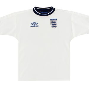 1999-01 England Umbro Home Shirt Y - England / Excellent / Youth