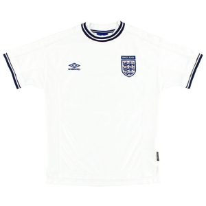 1999-01 England Umbro Home Shirt Y - England / Very good / Youth