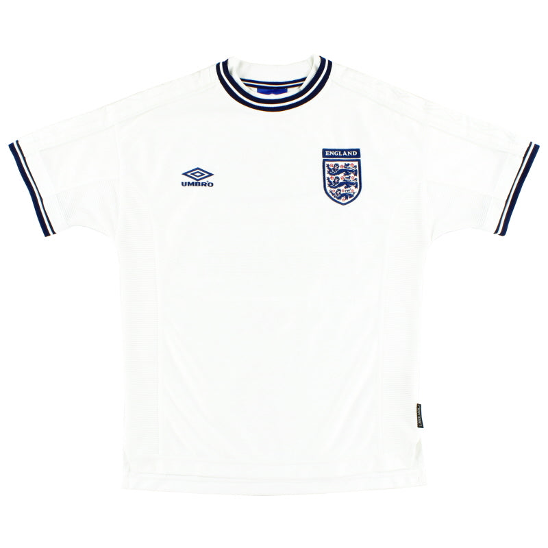 1999-01 England Umbro Home Shirt Y - England / Very good / Youth