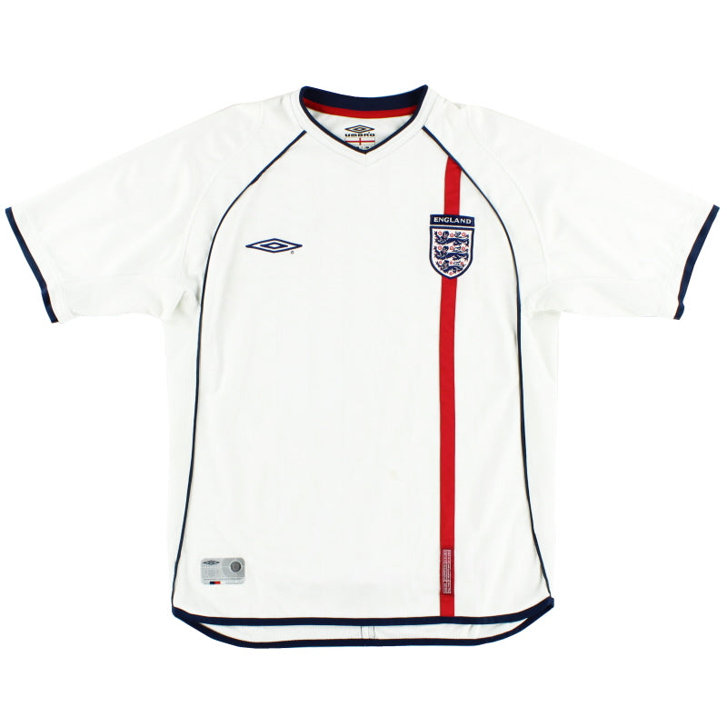 2001-03 England Umbro Home Shirt XL - England / Very Good / XL