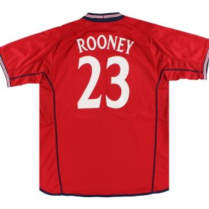 2002-04 England Umbro Away Shirt Rooney #23 XL - England / Excellent / XL