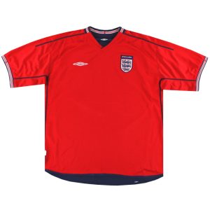 2002-04 England Umbro Away Shirt XL - England / Excellent / XL