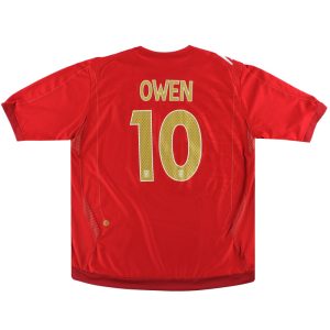2006-08 England Umbro Away Shirt Owen #10 XL - England / Excellent / XL
