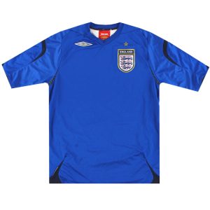 2006-08 England Umbro Goalkeeper Shirt *As New* M - England / As New / Medium