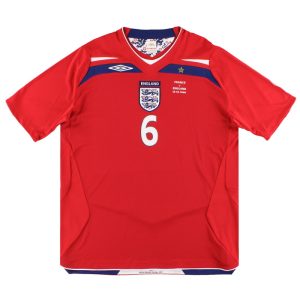 2008 England 'v France' Match Issue Umbro Away Shirt Terry #6 XL - England / Excellent / XL