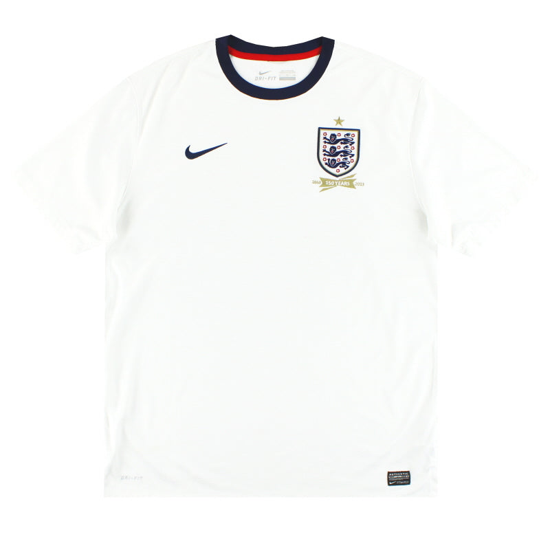 2013 England '150th Anniversary' Nike Home Shirt M - England / Excellent / Medium