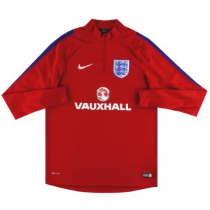 2016-17 England Nike 1/4 Zip Drill Top L - England / Excellent / Large