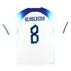 2022-23 England Nike Dri-Fit ADV Match Home Shirt Henderson #8 *Mint* L - England / Mint / Large