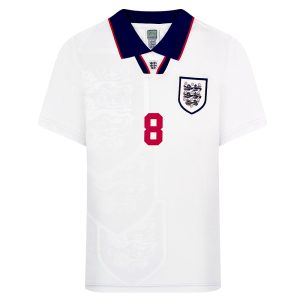 England 1993 No8 Gascoigne Retro Football Shirt