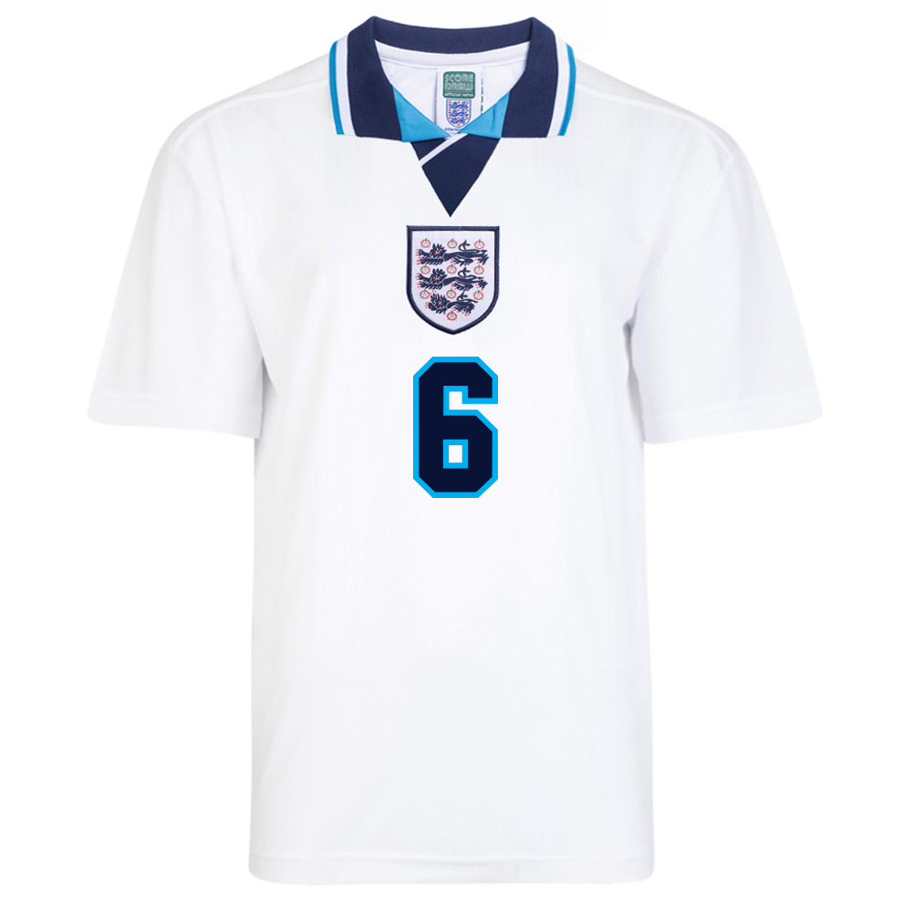 England 1996 Euro No6 Southgate Retro Shirt