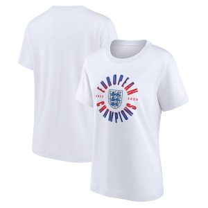 England Lionesses Roundel Winners T-Shirt - White - Womens