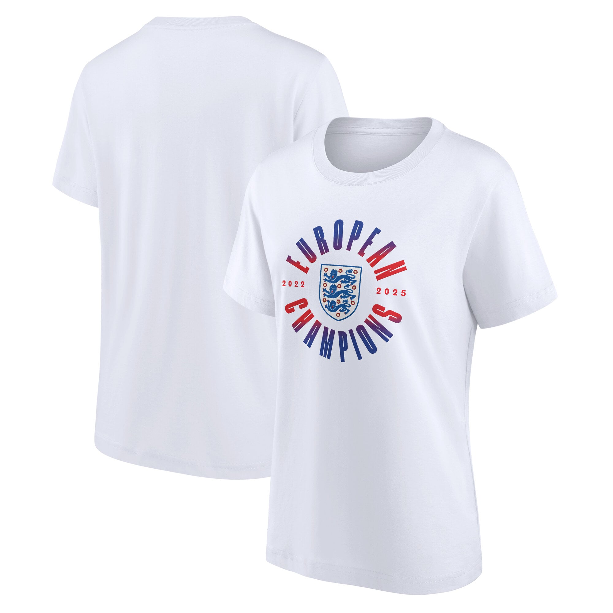 England Lionesses Roundel Winners T-Shirt - White - Womens