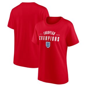 England Lionesses Stack Winners T-Shirt - Athletic Red - Womens