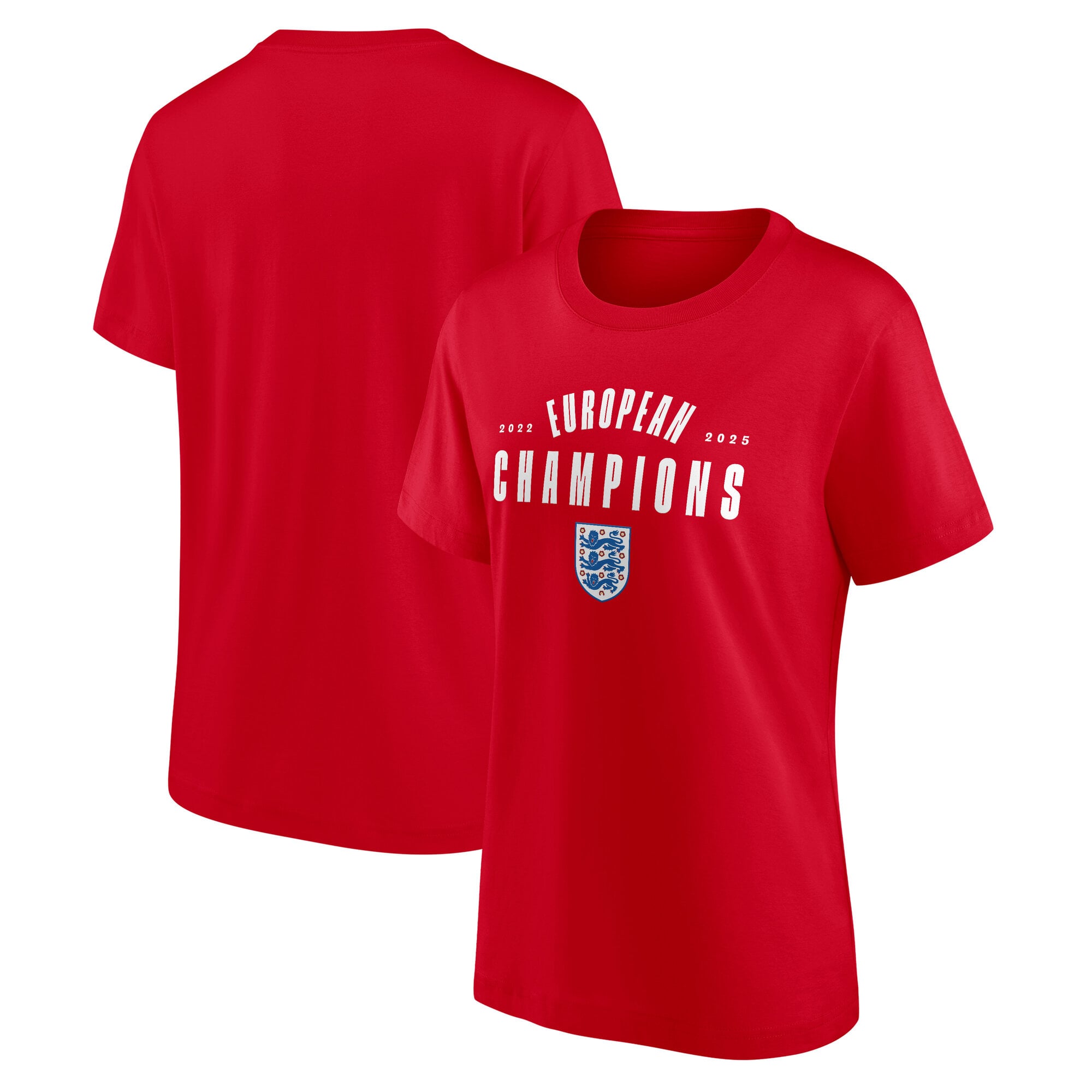 England Lionesses Stack Winners T-Shirt - Athletic Red - Womens
