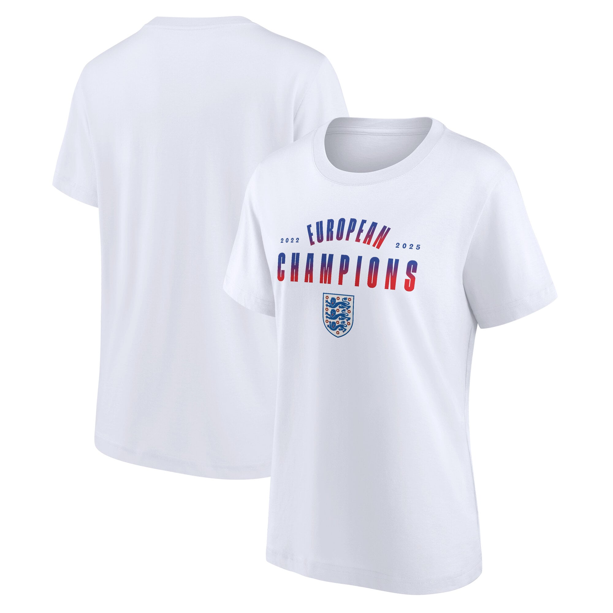 England Lionesses Stack Winners T-Shirt - White - Womens