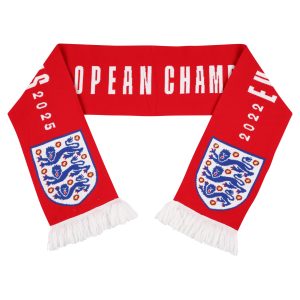 England Lionesses Winners 2025 Champions Scarf - Red - Uniex