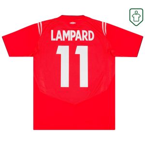 England National Team Umbro Away Shirt 2004-06 Lampard #11 - Excellent - 8/10