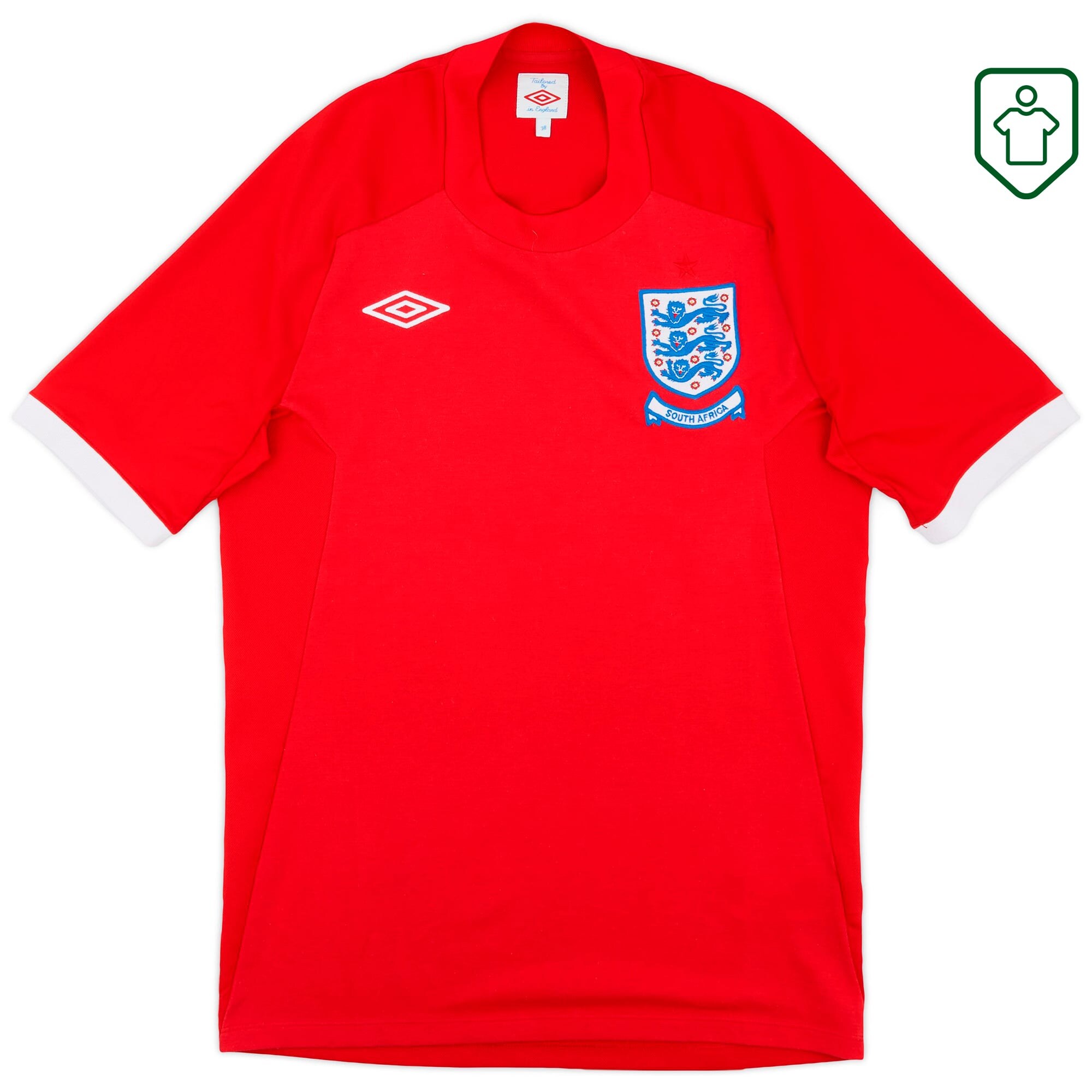 England National Team Umbro 'South Africa' Shirt 2010-11 - Excellent - 8/10