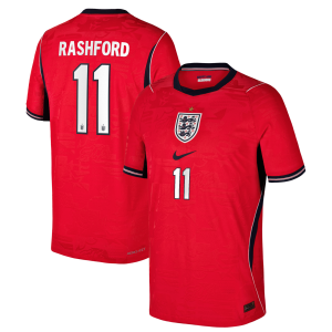 England Nike Away Aero-FIT Match Shirt 2026 - Kids with Rashford 11 printing