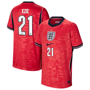 England Nike Away Stadium Shirt 2026 - Kids with Eze 21 printing