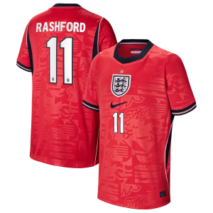 England Nike Away Stadium Shirt 2026 - Kids with Rashford 11 printing