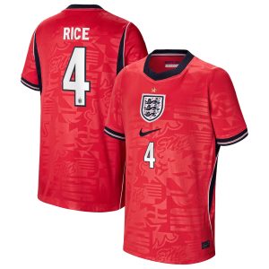 England Nike Away Stadium Shirt 2026 - Kids with Rice 4 printing