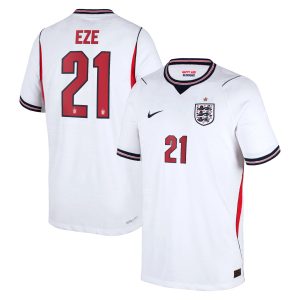 England Nike Home Aero-FIT Match Shirt 2026 - Kids with Eze 21 printing