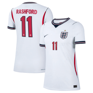 England Nike Home Aero-FIT Match Shirt 2026 - Womens with Rashford 11 printing