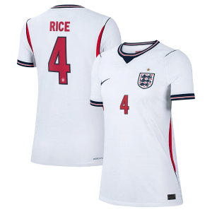 England Nike Home Aero-FIT Match Shirt 2026 - Womens with Rice 4 printing