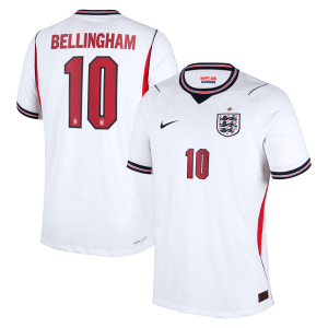 England Nike Home Aero-FIT Match Shirt 2026 with Bellingham 10 printing