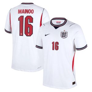 England Nike Home Aero-FIT Match Shirt 2026 with Mainoo 16 printing