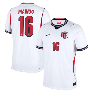 England Nike Home Aero-FIT Match Shirt 2026 with Mainoo 16 printing